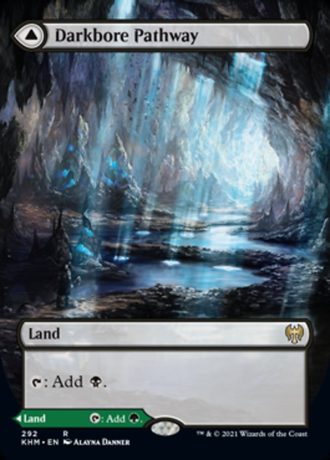 Darkbore Pathway // Slitherbore Pathway (Borderless Alternate Art)