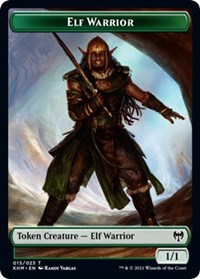 Elf Warrior // Tibalt, Cosmic Impostor Emblem Double-Sided Token