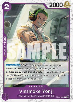 Vinsmoke Yonji (OP06-066) (Jolly Roger Foil)