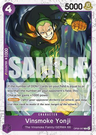 Vinsmoke Yonji (OP06-067) (Jolly Roger Foil)