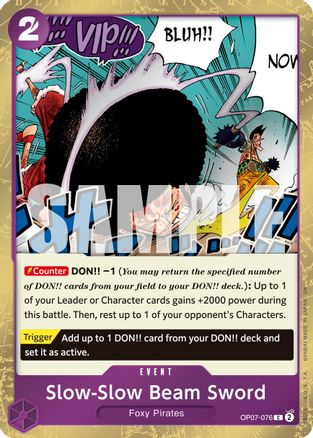 Slow-Slow Beam Sword (Pirate Foil)