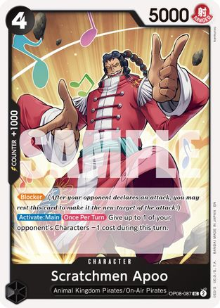 Scratchmen Apoo - OP08-087 (Reprint)